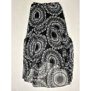 HeartSoul High-Low Sheer Skirt Small Chiffon Boho Festival Elastic Waist